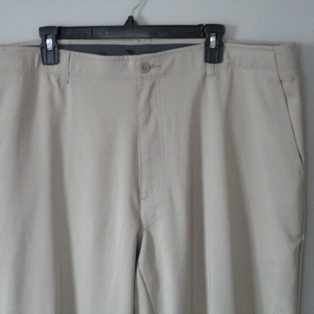 Pebble Beach Golf Pants Mens Dry Luxe Performance Travel Stretch Beige 40x32